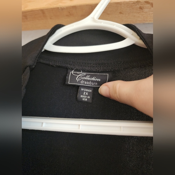 Dressbarn Cropped Ruffle Cardigan - Picture 3 of 3